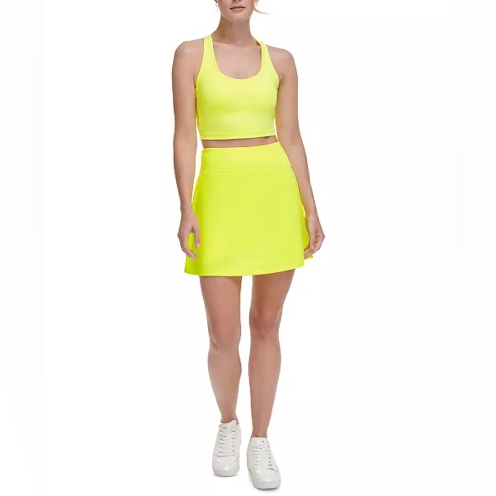 DKNY Sport Women's Performance Balance Supersoft Compression Skort